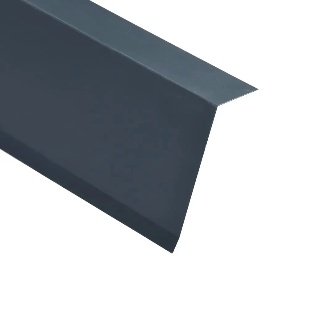 L-shape Roof Edge Plates 5 pcs Aluminium Anthracite 170cm 145149