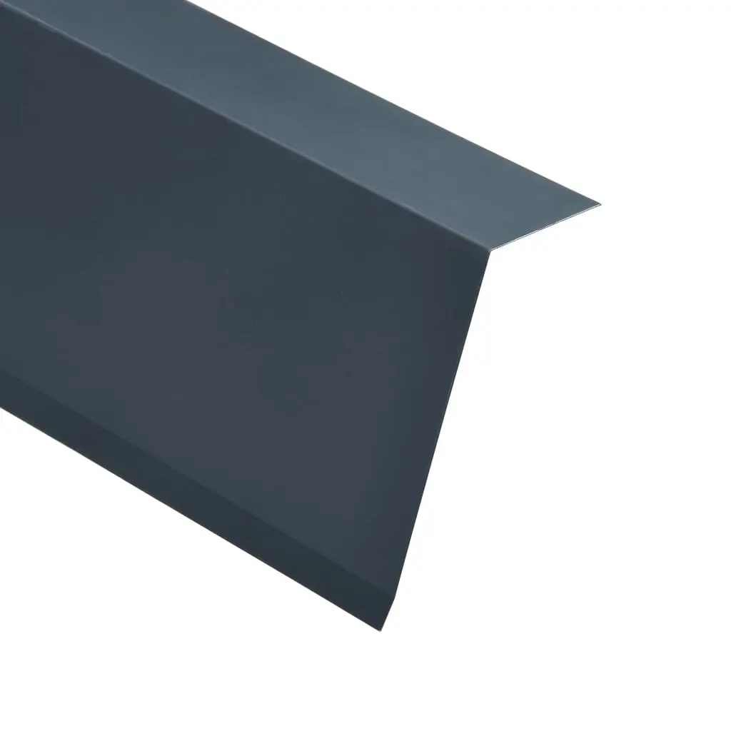 L-shape Roof Edge Plates 5 pcs Aluminium Anthracite 170cm 145150