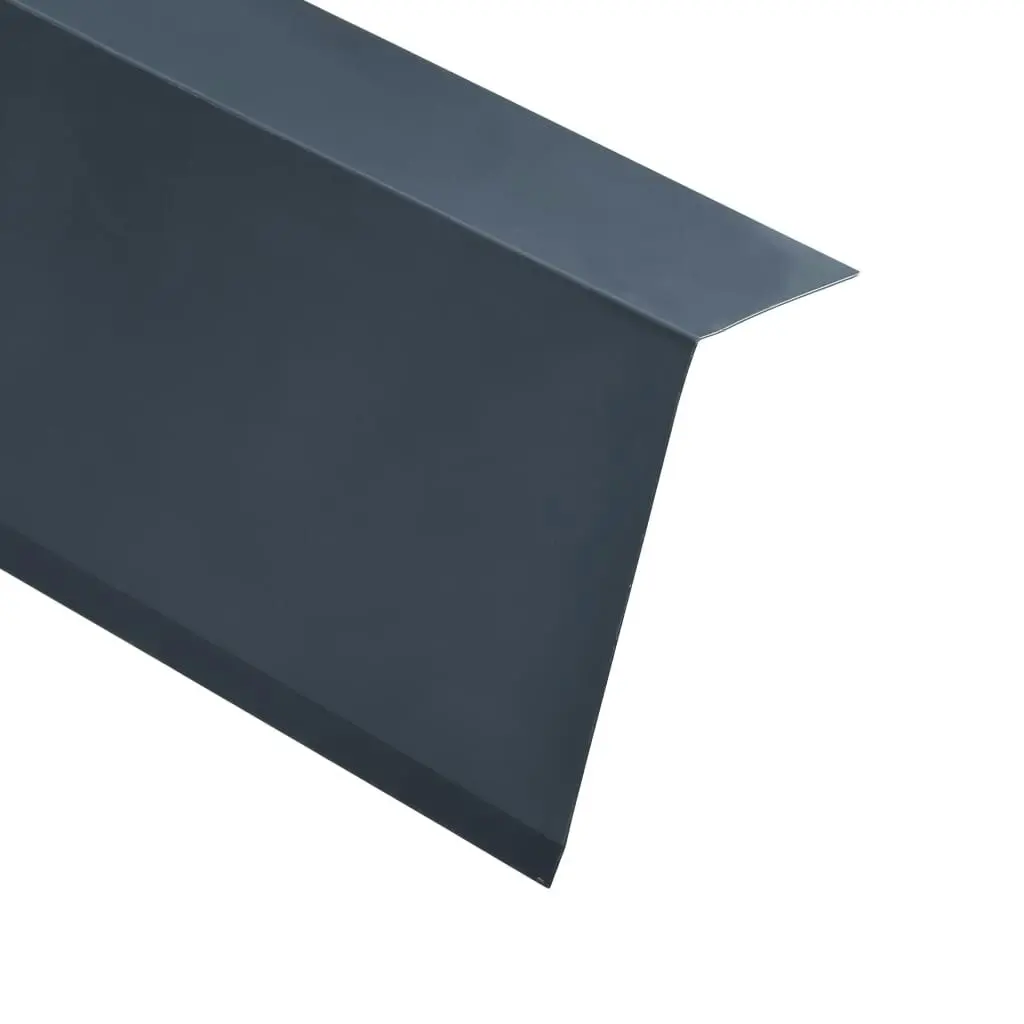 L-shape Roof Edge Plates 5 pcs Aluminium Anthracite 170cm 145151