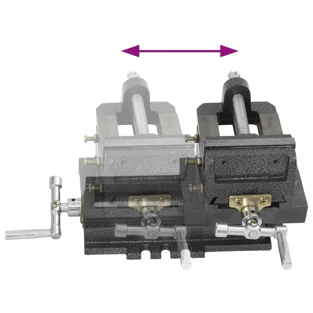 Manually Operated Cross Slide Drill Press Vice 78 mm 141312