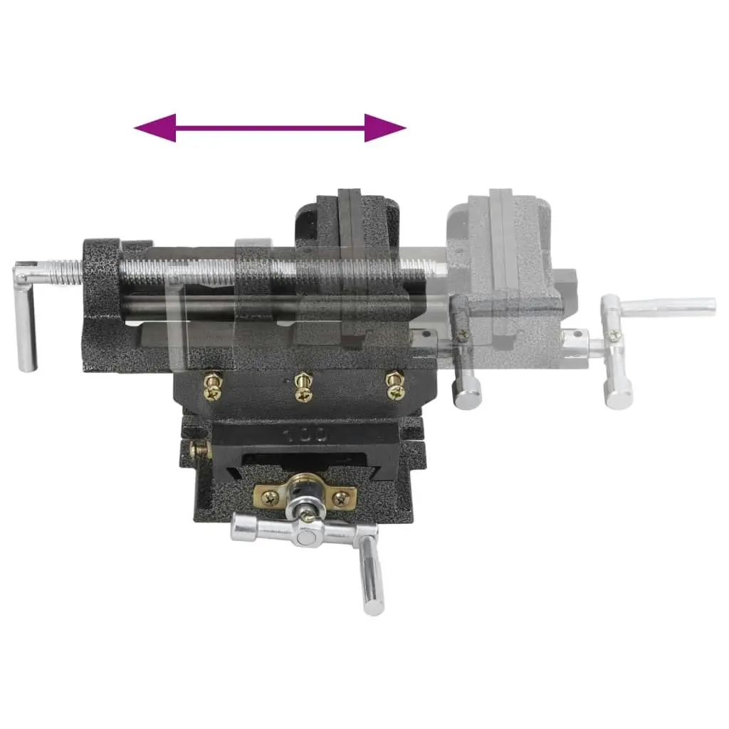 Manually Operated Cross Slide Drill Press Vice 78 mm 141312