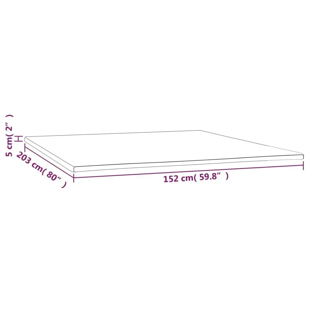 Mattress Topper 152x203x5 cm Queen 347918