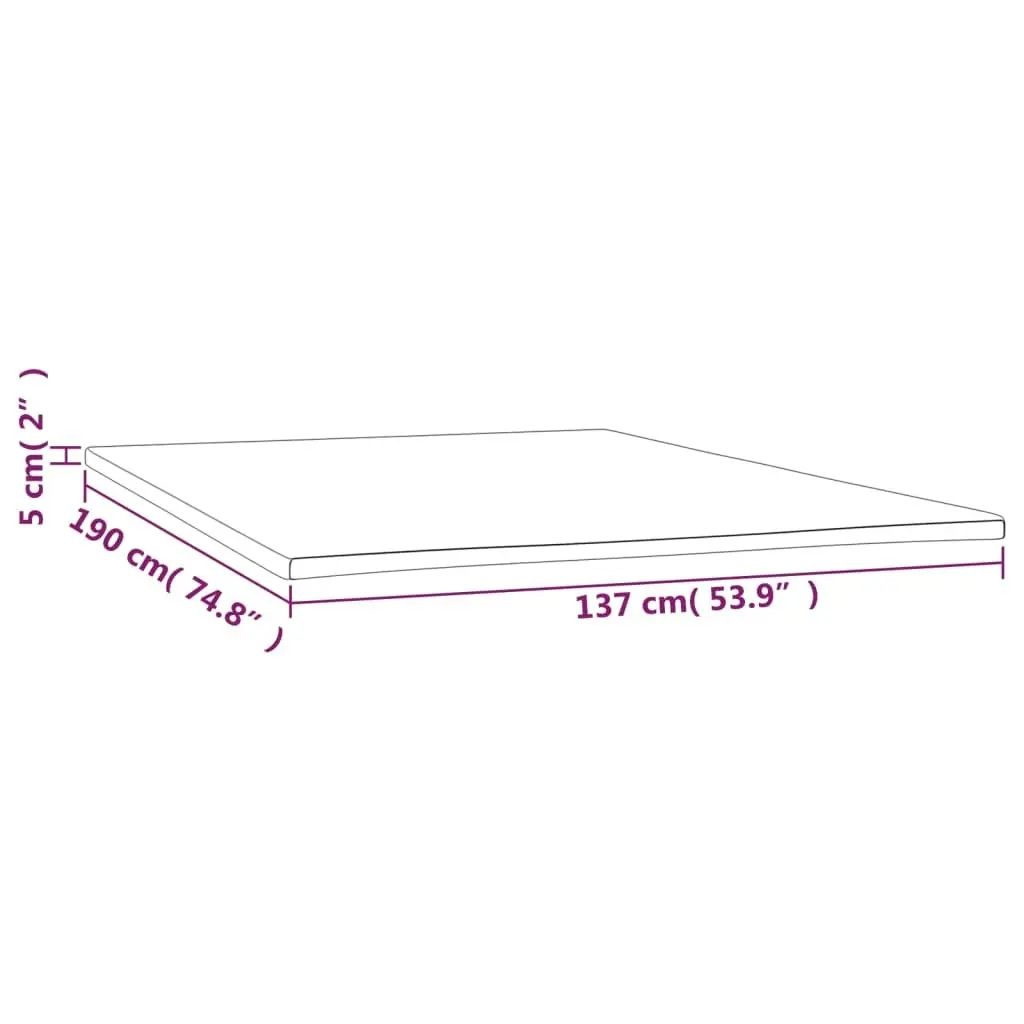 Mattress Topper 137x190x5 cm Full 347917