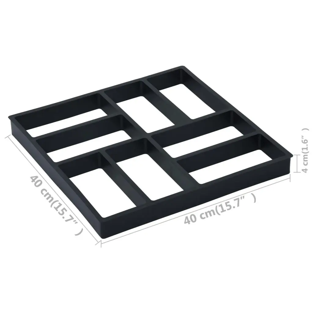 Pavement Moulds 2 pcs 40x40x4 cm Plastic 48610