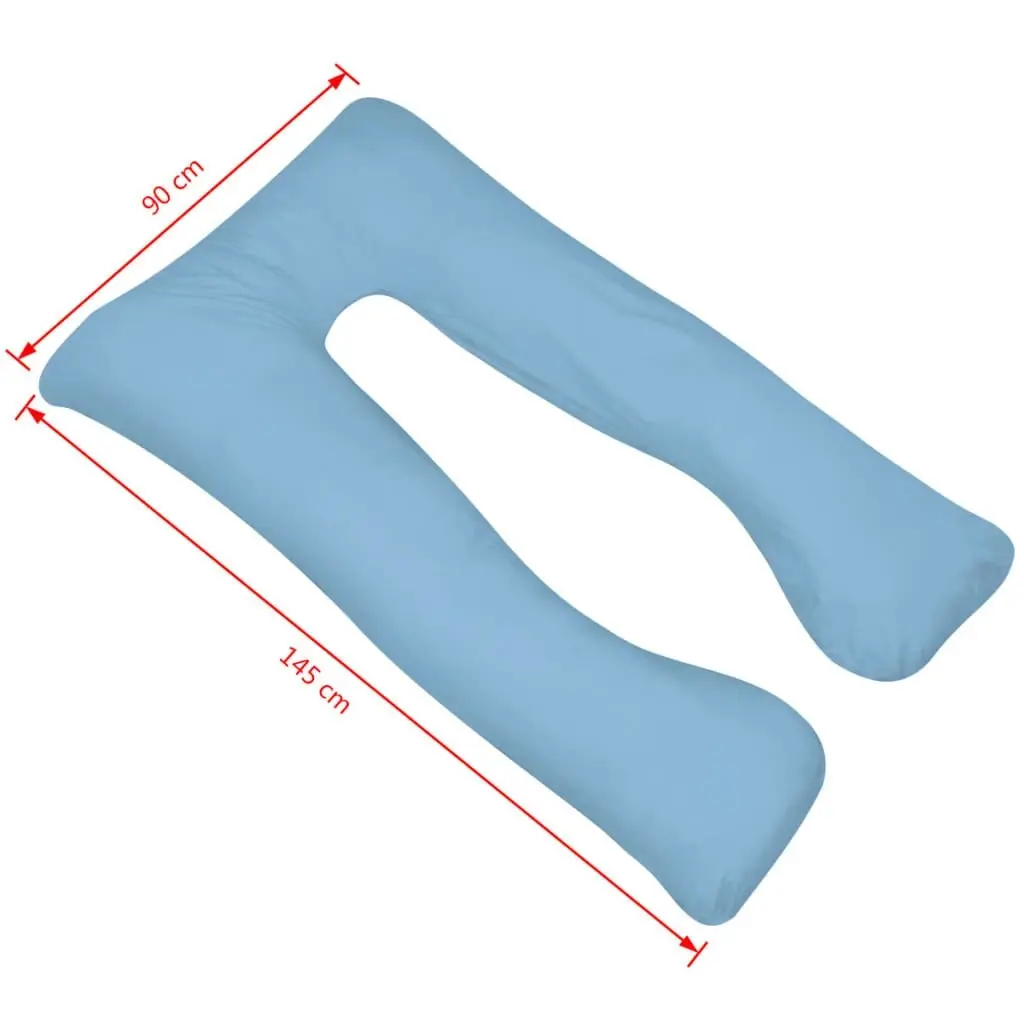 Pregnancy Pillow 90x145 cm Light Blue 131588