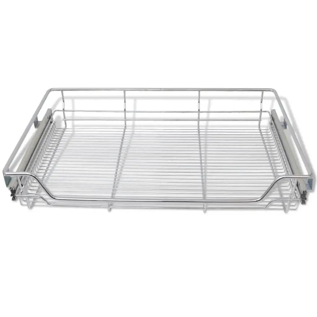 Pull-Out Wire Baskets 2 pcs Silver 800 mm 50482