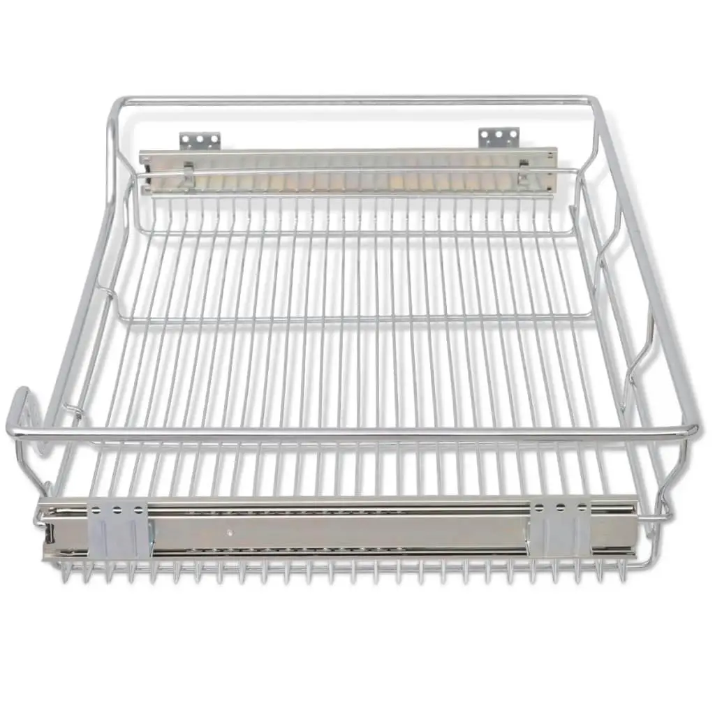 Pull-Out Wire Baskets 2 pcs Silver 800 mm 50482