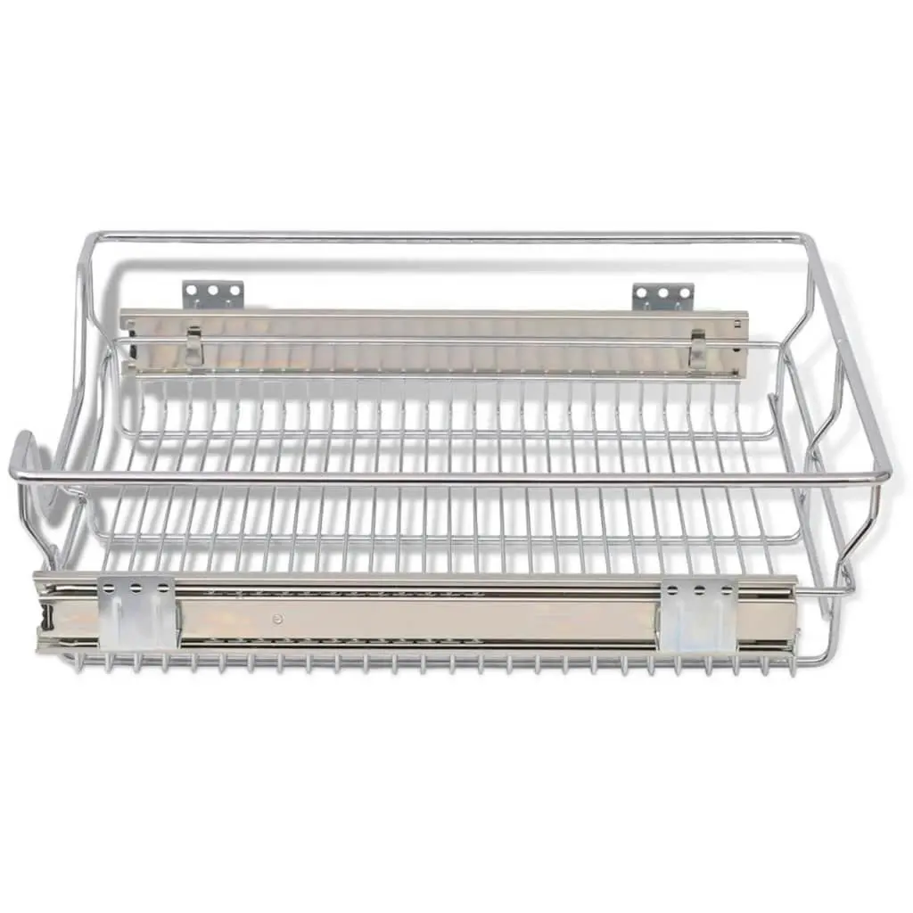 Pull-Out Wire Baskets 2 pcs Silver 500 mm 50480