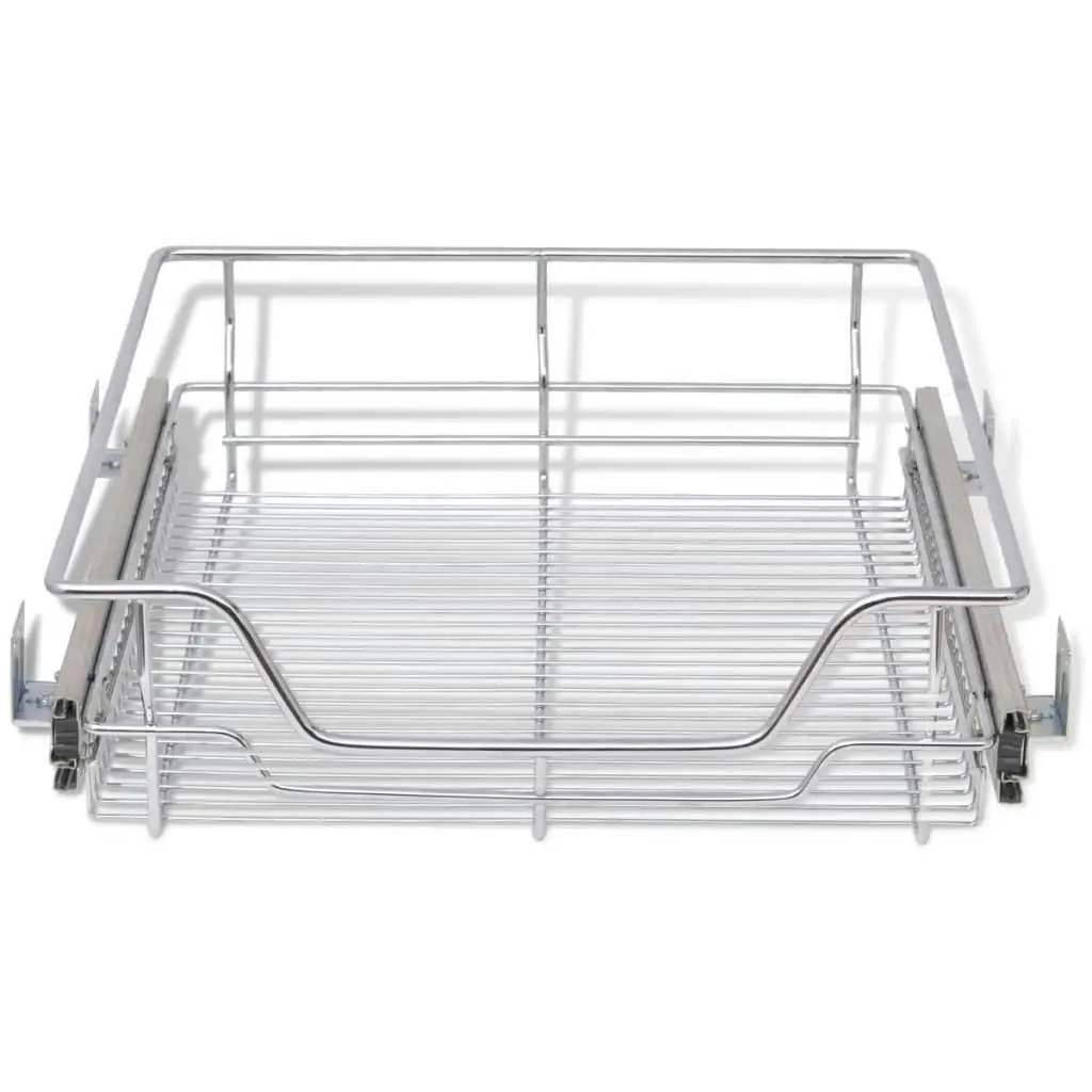 Pull-Out Wire Baskets 2 pcs Silver 500 mm 50480