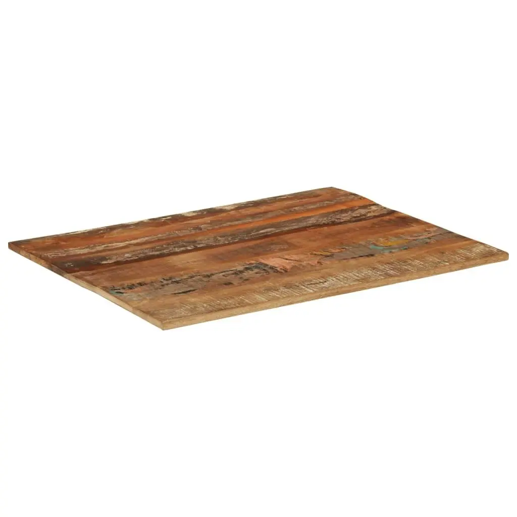 Rectangular Table Top 70x90 cm 15-16 mm Solid Wood Reclaimed 286050