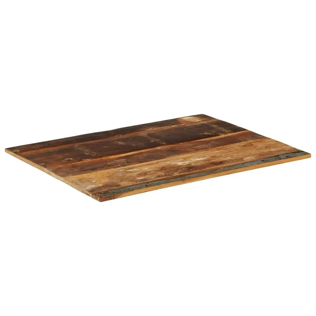 Rectangular Table Top 70x90 cm 15-16 mm Solid Wood Reclaimed 286050