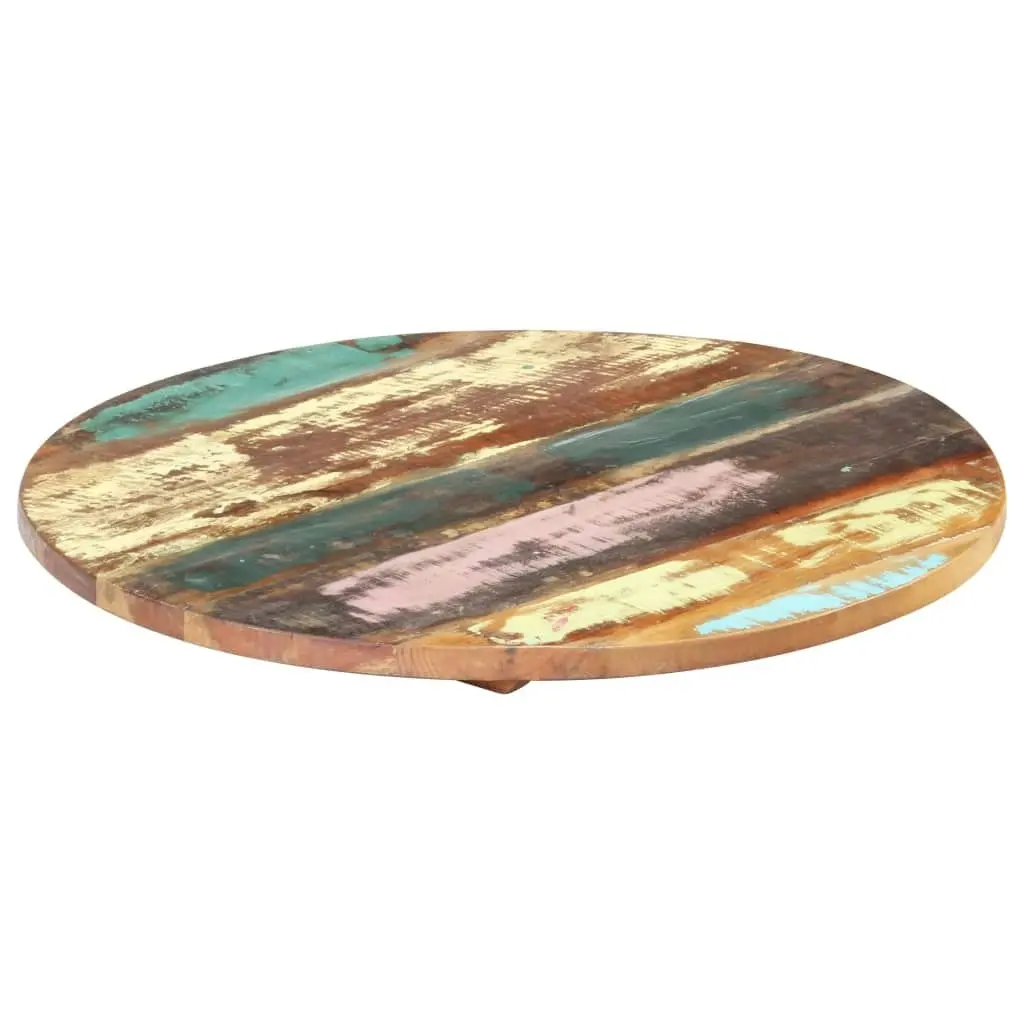 Round Table Top 50 cm 25-27 mm Solid Reclaimed Wood 286037