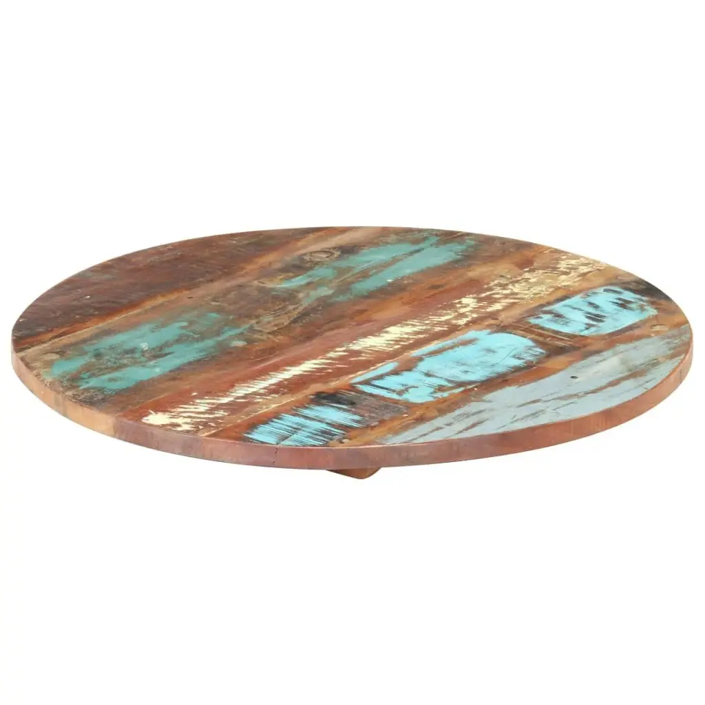 Round Table Top 50 cm 25-27 mm Solid Reclaimed Wood 286037