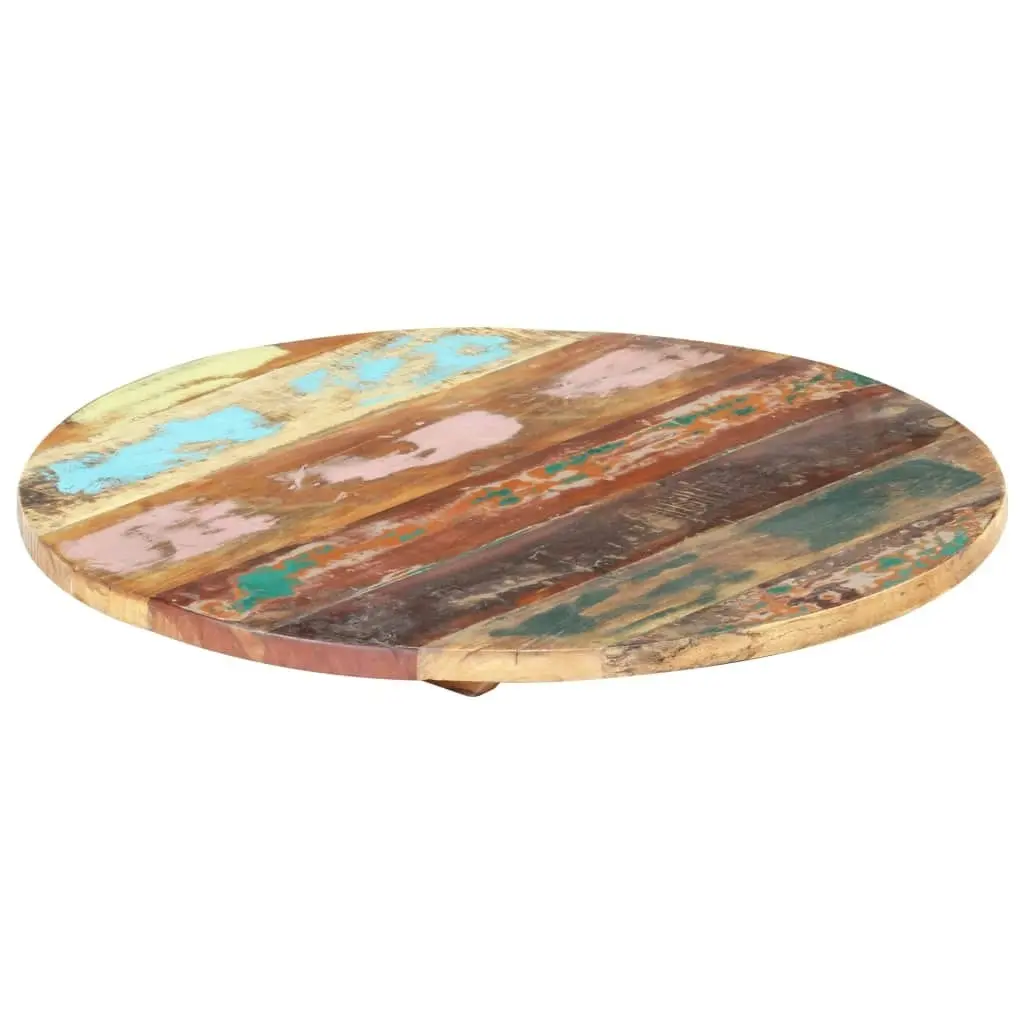 Round Table Top 50 cm 25-27 mm Solid Reclaimed Wood 286037