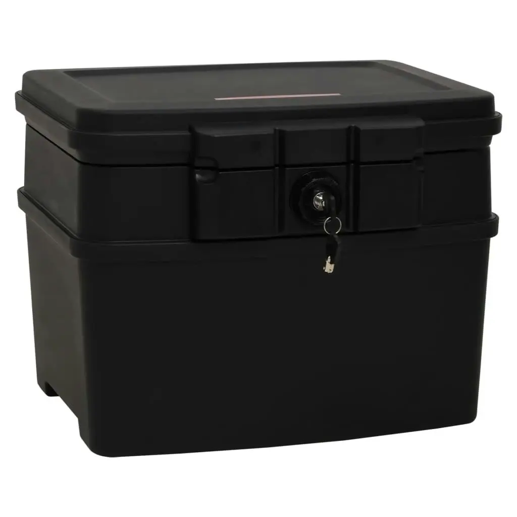 Safe Box Black 44x37x34 cm 154962