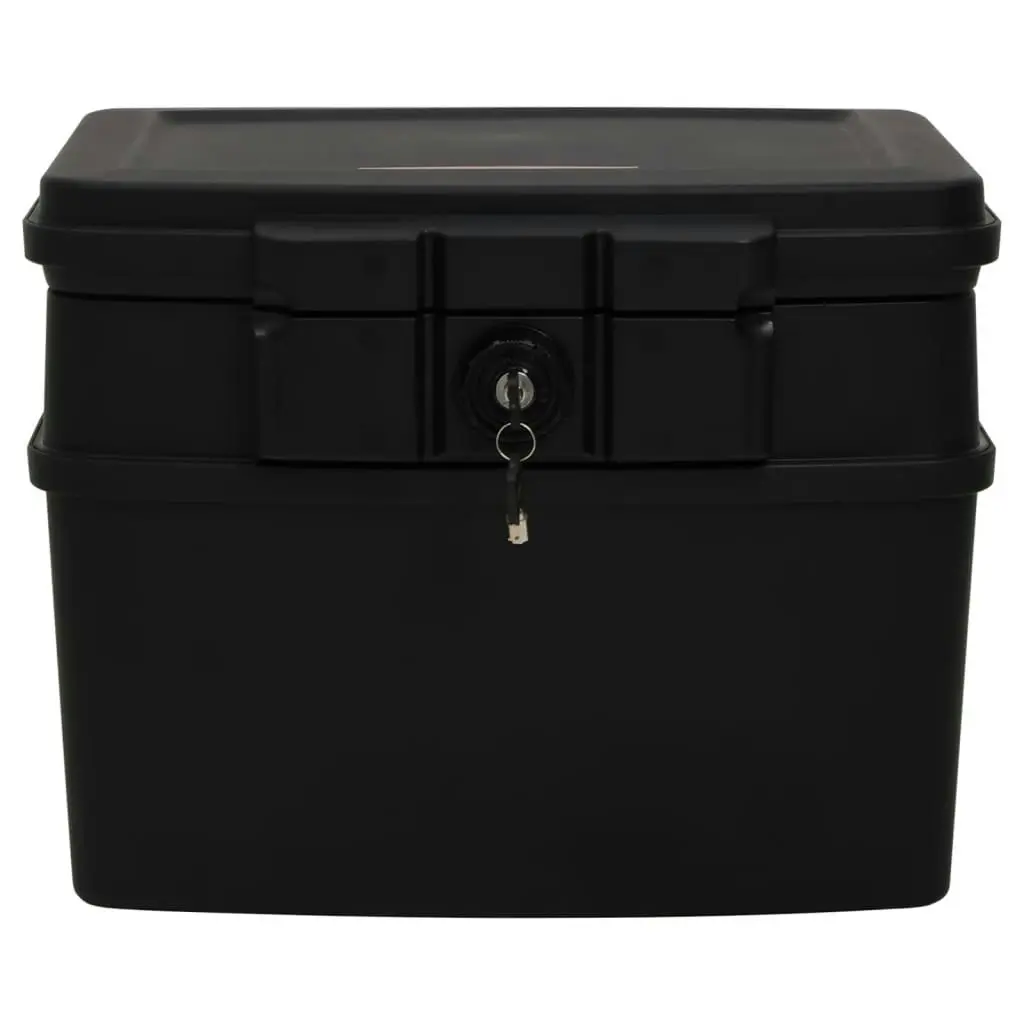 Safe Box Black 44x37x34 cm 154962