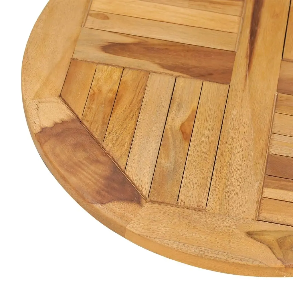 Rotating Table Disk Solid Teak Wood 49386