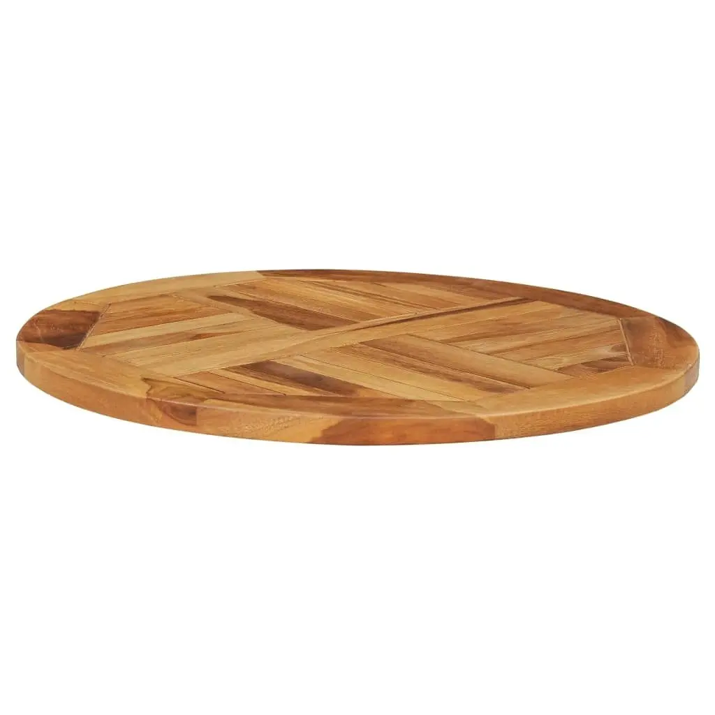 Rotating Table Disk Solid Teak Wood 49386