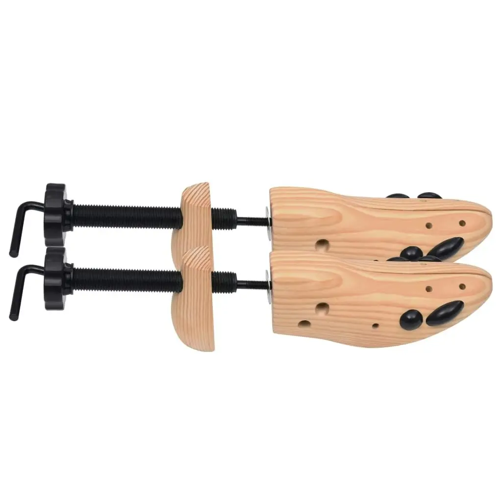 Shoe Trees 2 Pairs Size 36-40 Solid Wood Pine 30172