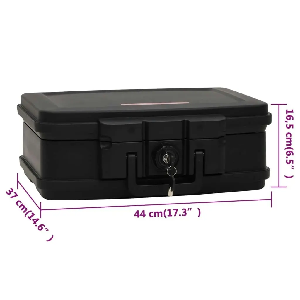 Safe Box Black 44x37x16.5 cm 154961