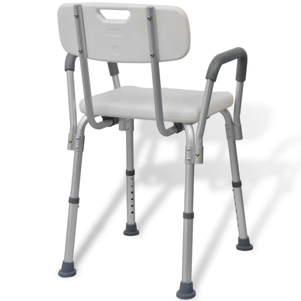 Shower Chair Aluminium White 110129