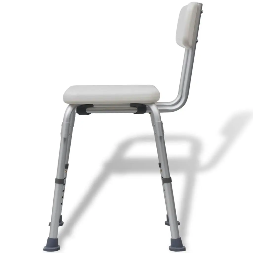 Shower Chair Aluminium White 110129