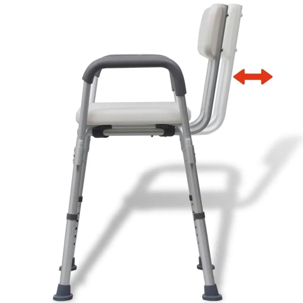 Shower Chair Aluminium White 110129