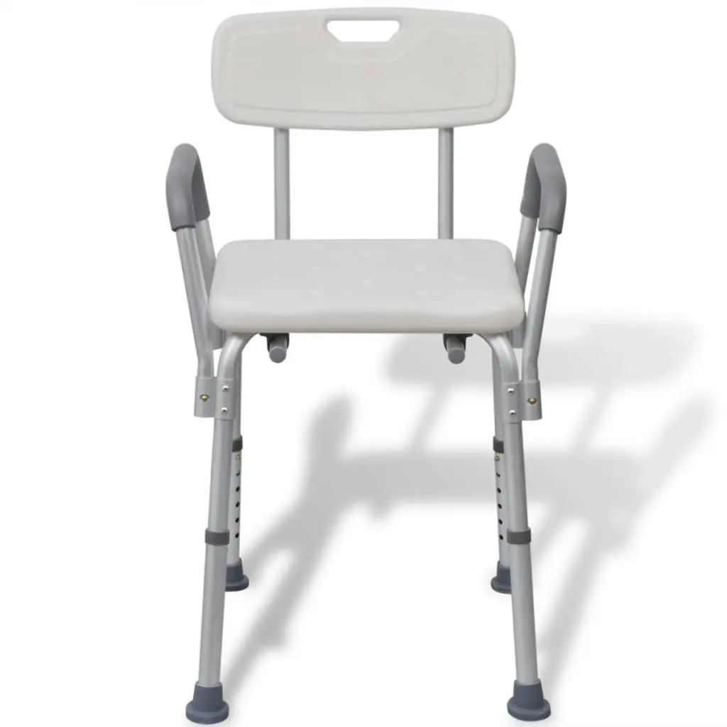 Shower Chair Aluminium White 110129