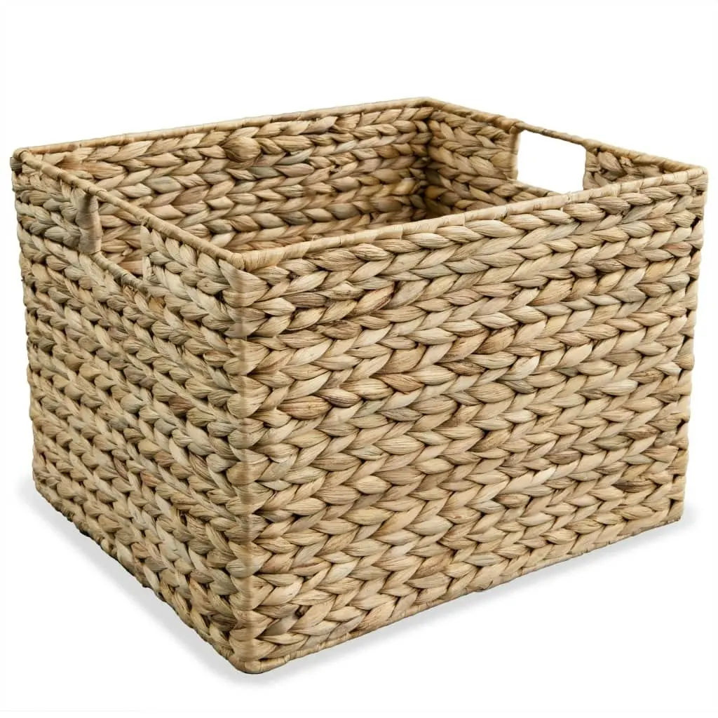 Storage Basket Set 3 Pieces Water Hyacinth 245490