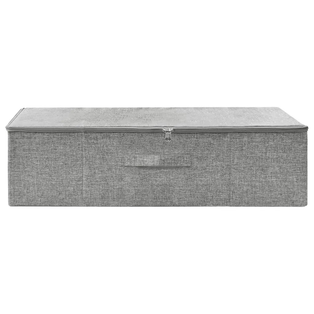 Storage Box Fabric 70x40x18 cm Grey 332905