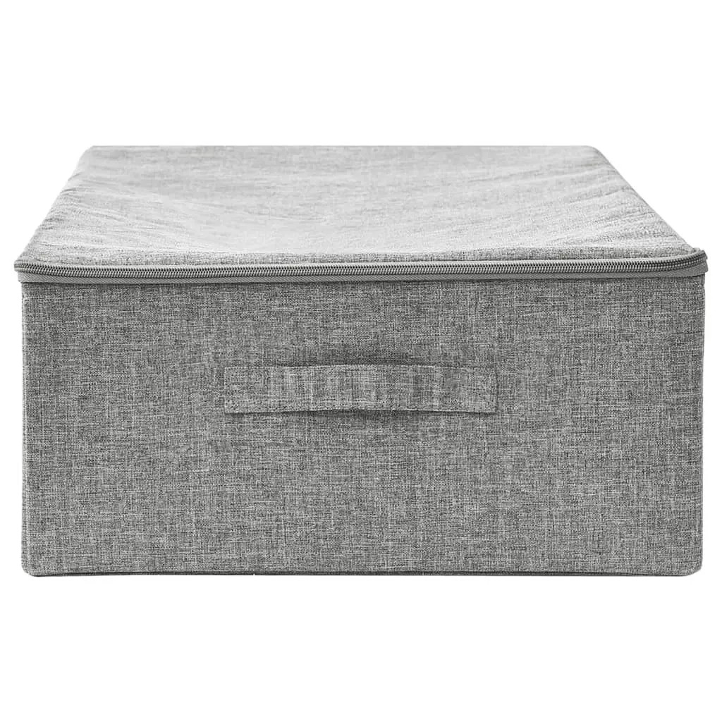 Storage Box Fabric 70x40x18 cm Grey 332905