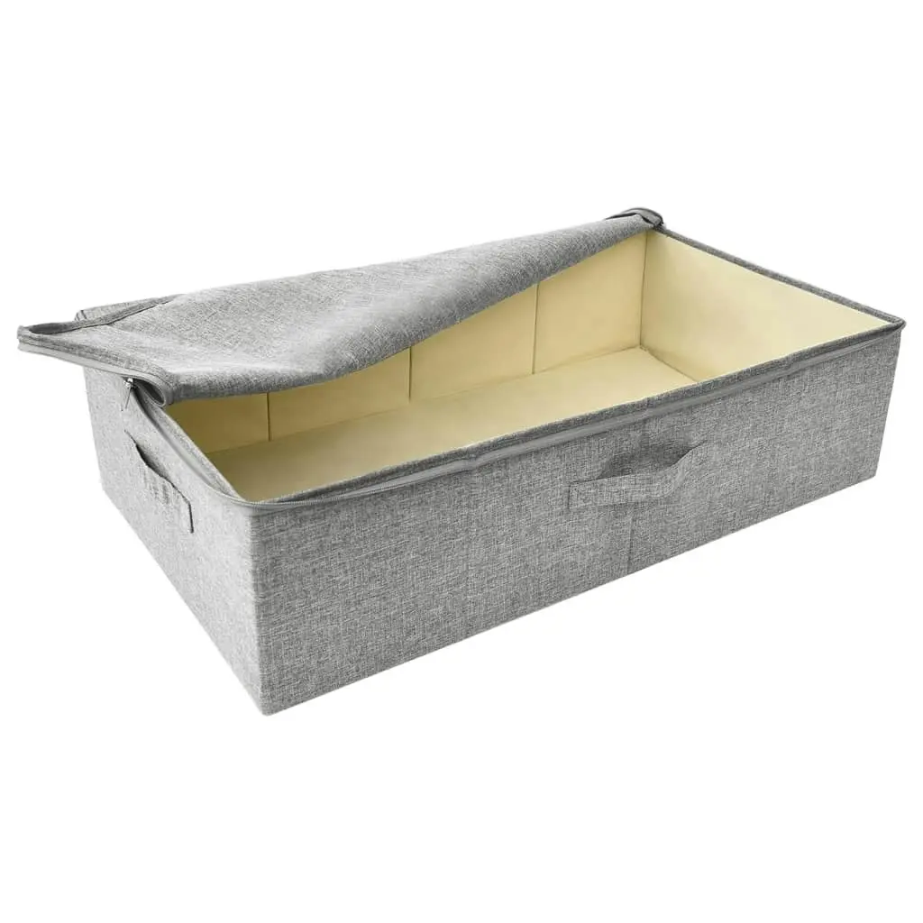 Storage Box Fabric 70x40x18 cm Grey 332905