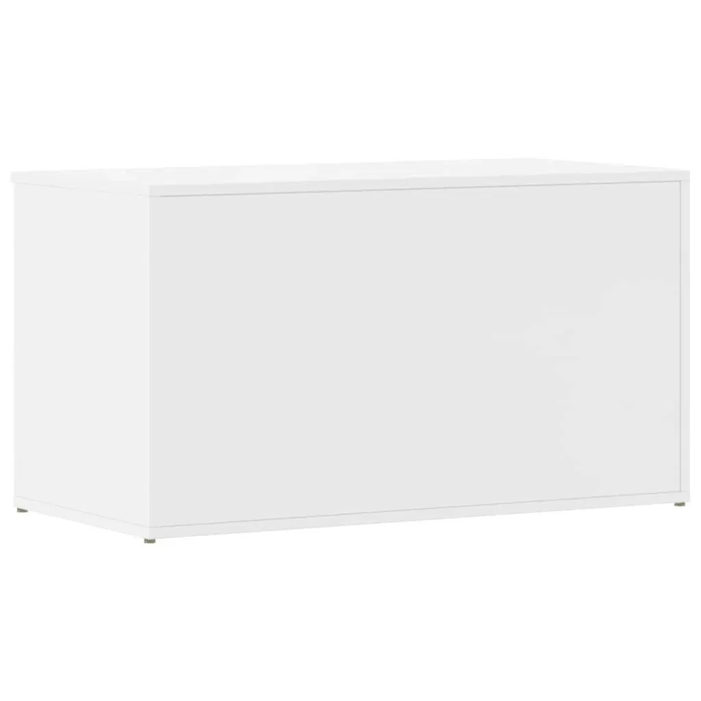 Storage Chest High Gloss White 84x42x46 cm Engineered Wood 803062