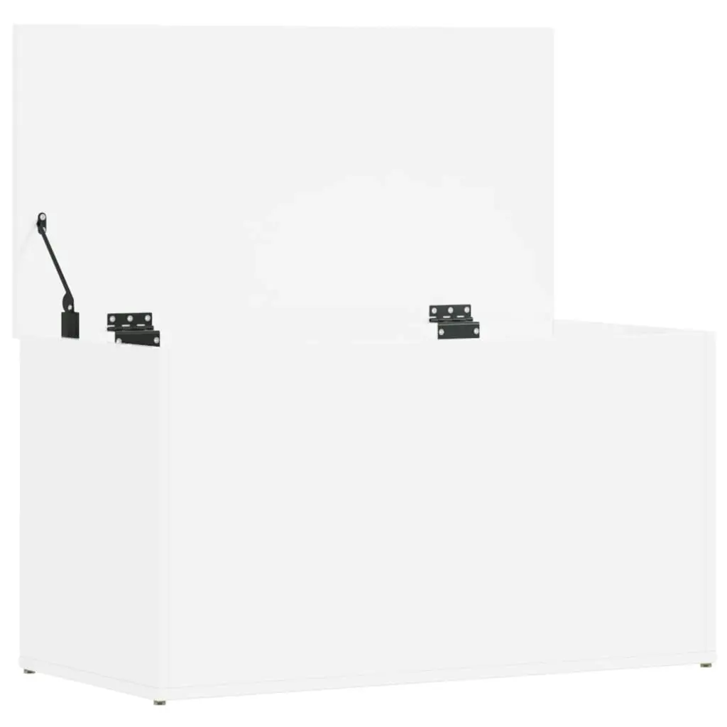 Storage Chest High Gloss White 84x42x46 cm Engineered Wood 803062