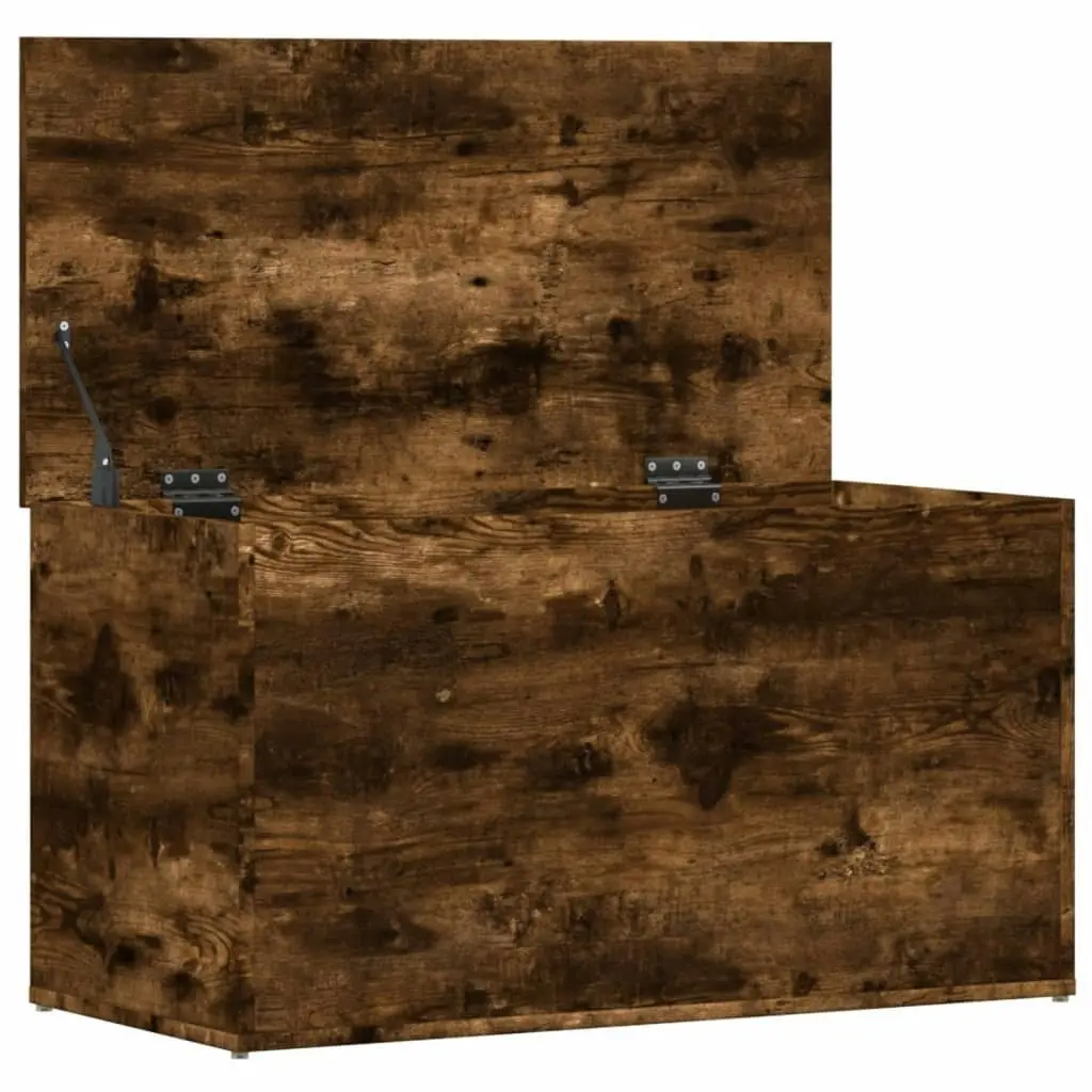 Storage Chest Smoked Oak 84x42x46 cm Engineered Wood 815192