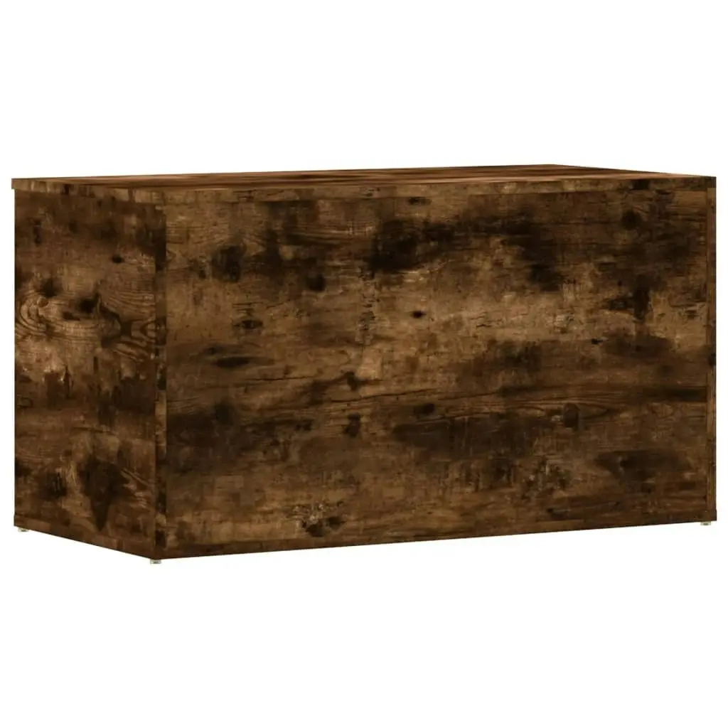 Storage Chest Smoked Oak 84x42x46 cm Engineered Wood 815192