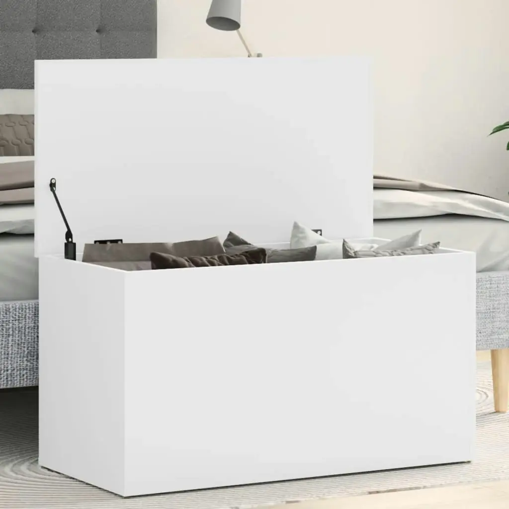 Storage Chest White 84x42x46 cm Engineered Wood 803056