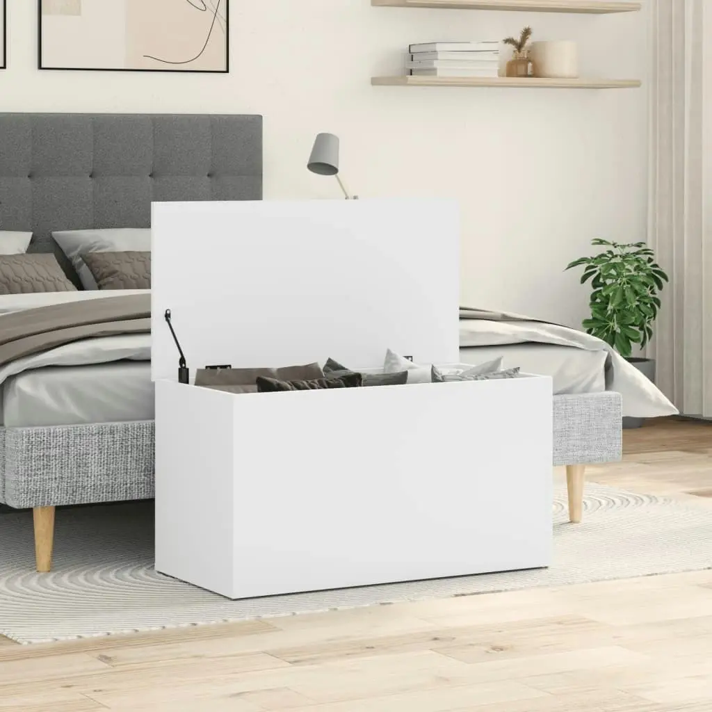 Storage Chest White 84x42x46 cm Engineered Wood 803056