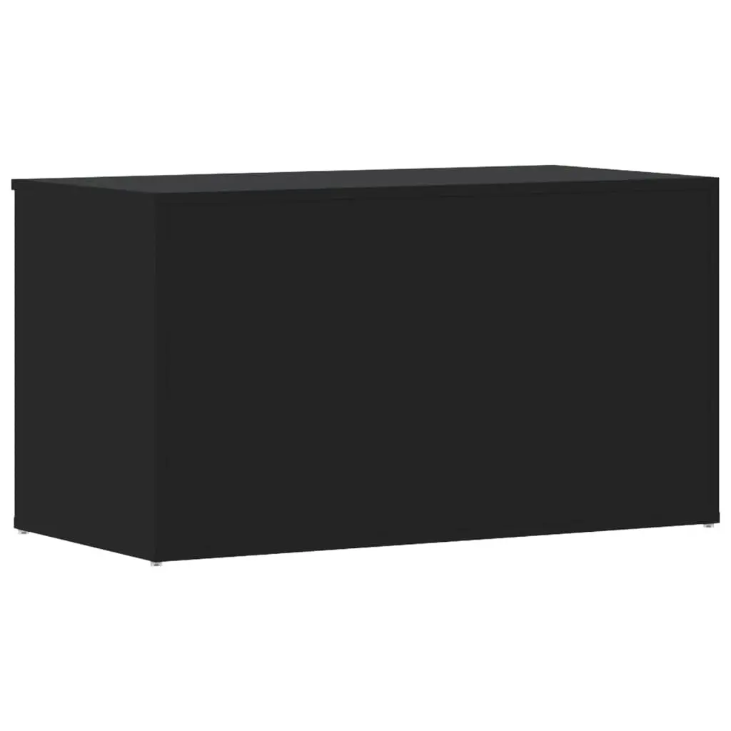 Storage Chest Black 84x42x46 cm Engineered Wood 803057