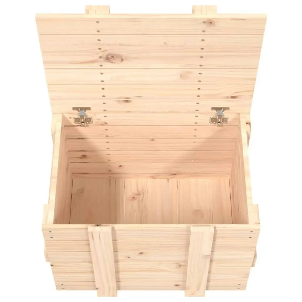 Storage Box 58x40.5x42 cm Solid Wood Pine 824993