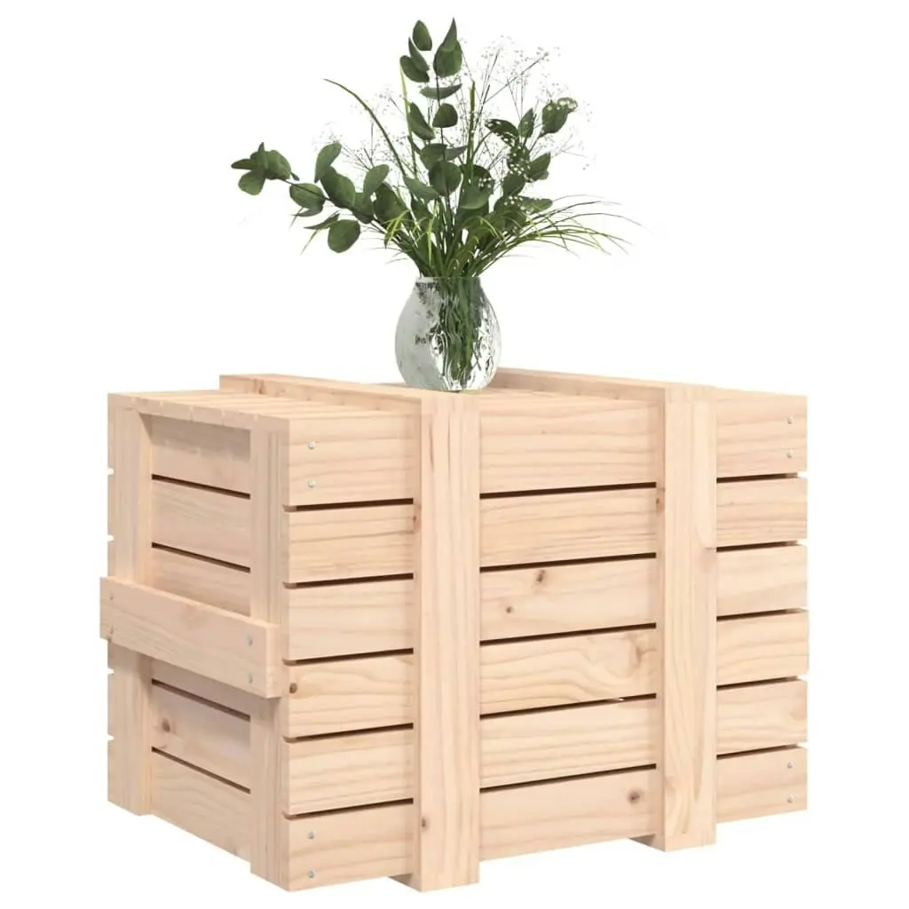 Storage Box 58x40.5x42 cm Solid Wood Pine 824993