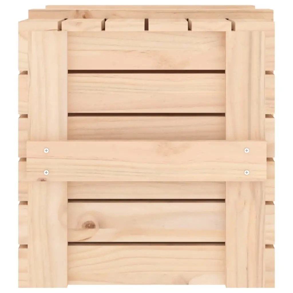 Storage Box 58x40.5x42 cm Solid Wood Pine 824993