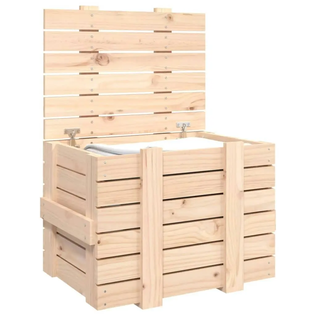 Storage Box 58x40.5x42 cm Solid Wood Pine 824993