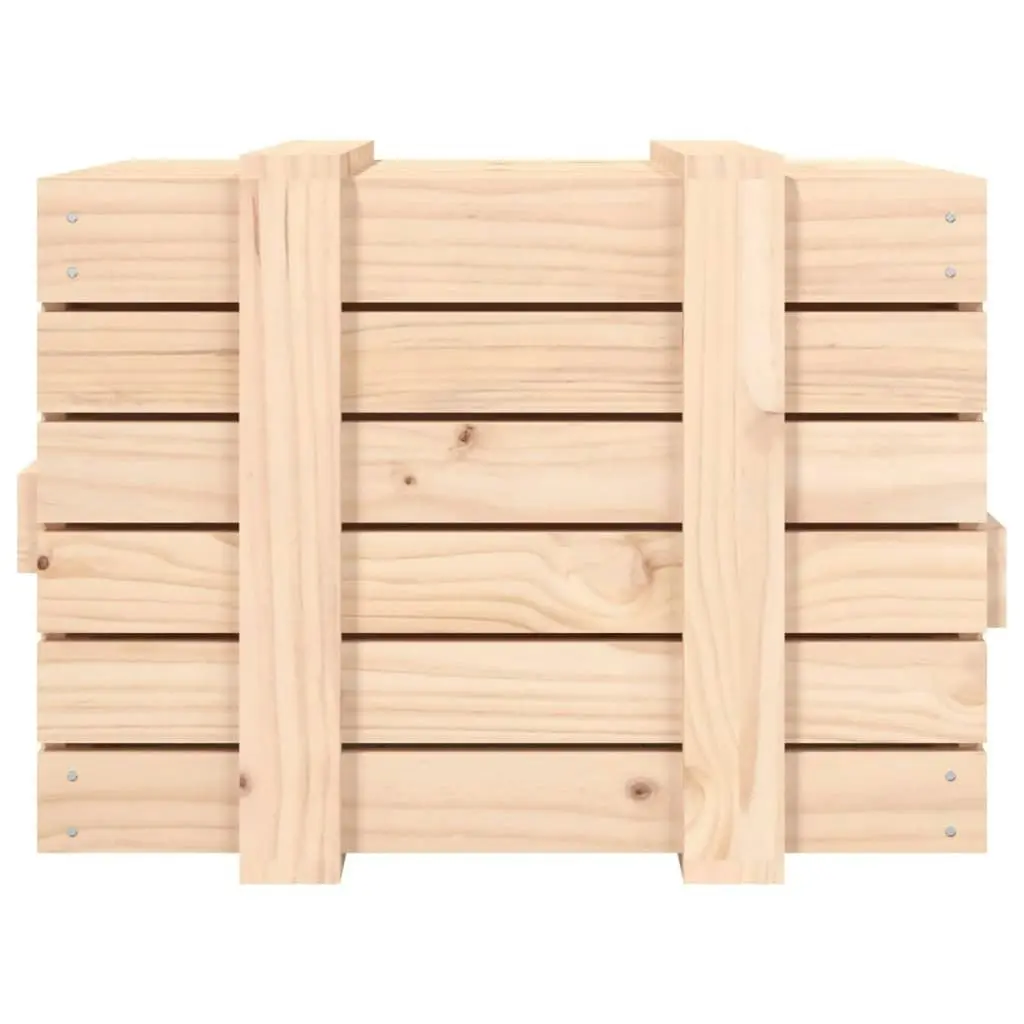 Storage Box 58x40.5x42 cm Solid Wood Pine 824993