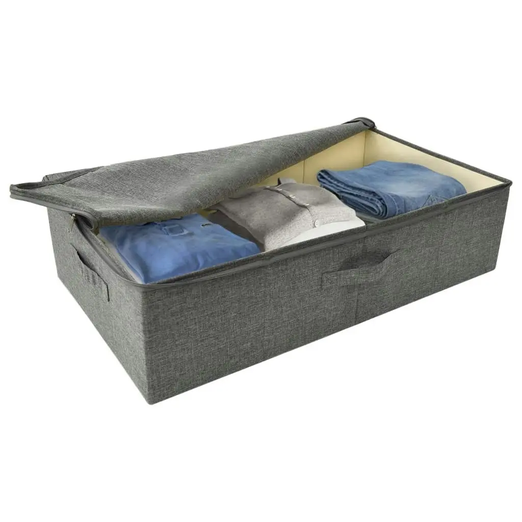 Storage Boxes 2 pcs Fabric 70x40x18 cm Anthracite 332904