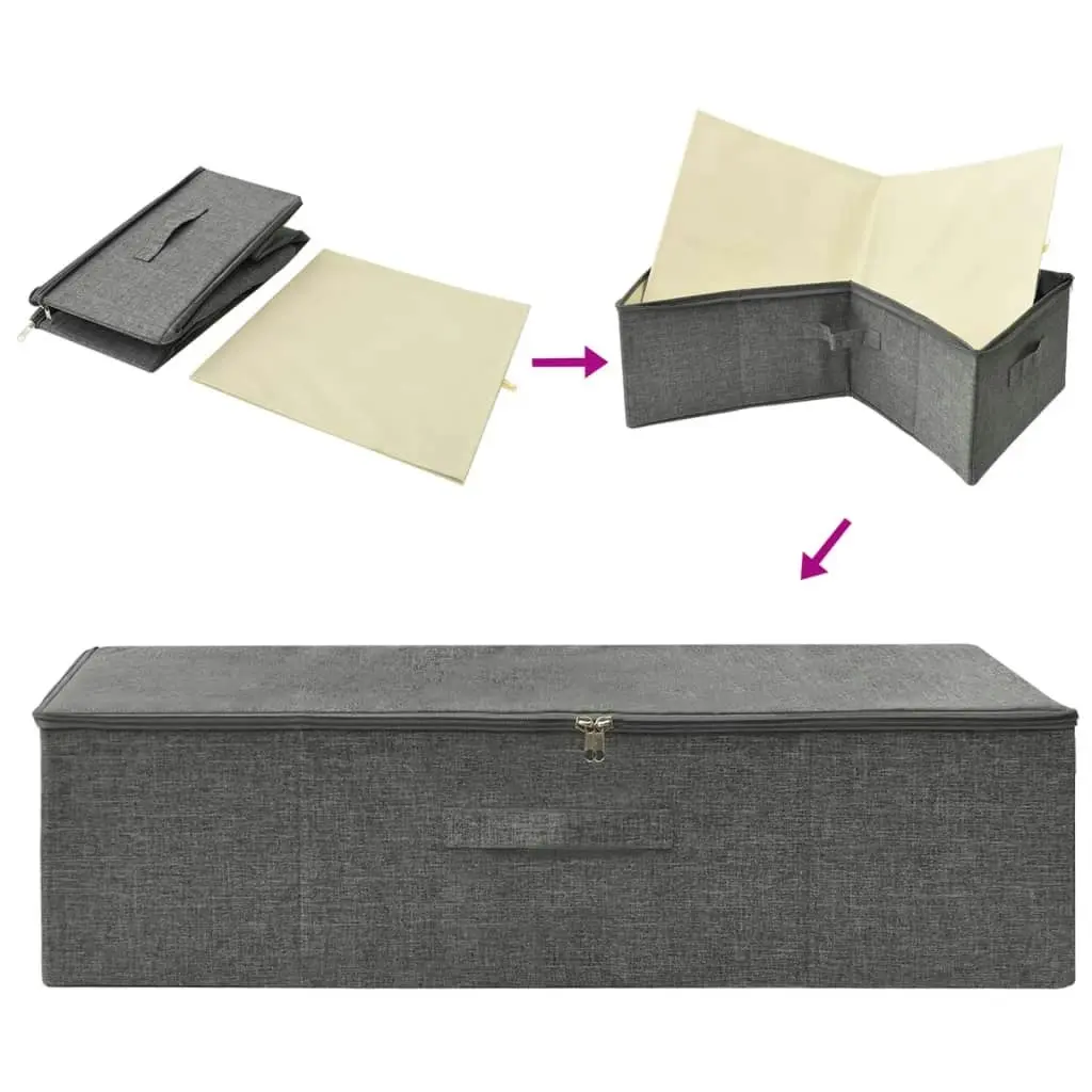 Storage Boxes 2 pcs Fabric 70x40x18 cm Anthracite 332904