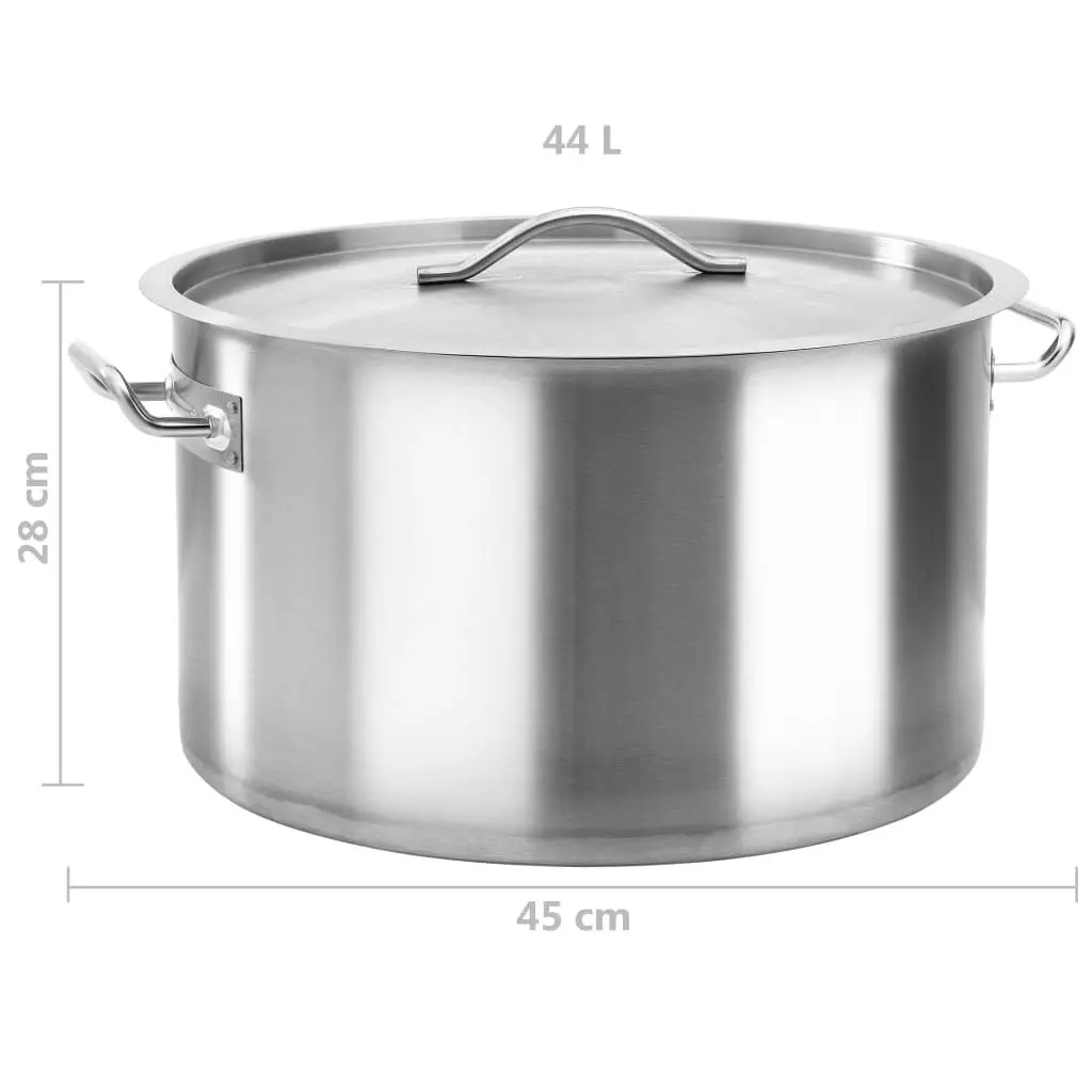 Stock Pot 44 L 45x28 cm Stainless Steel 51140