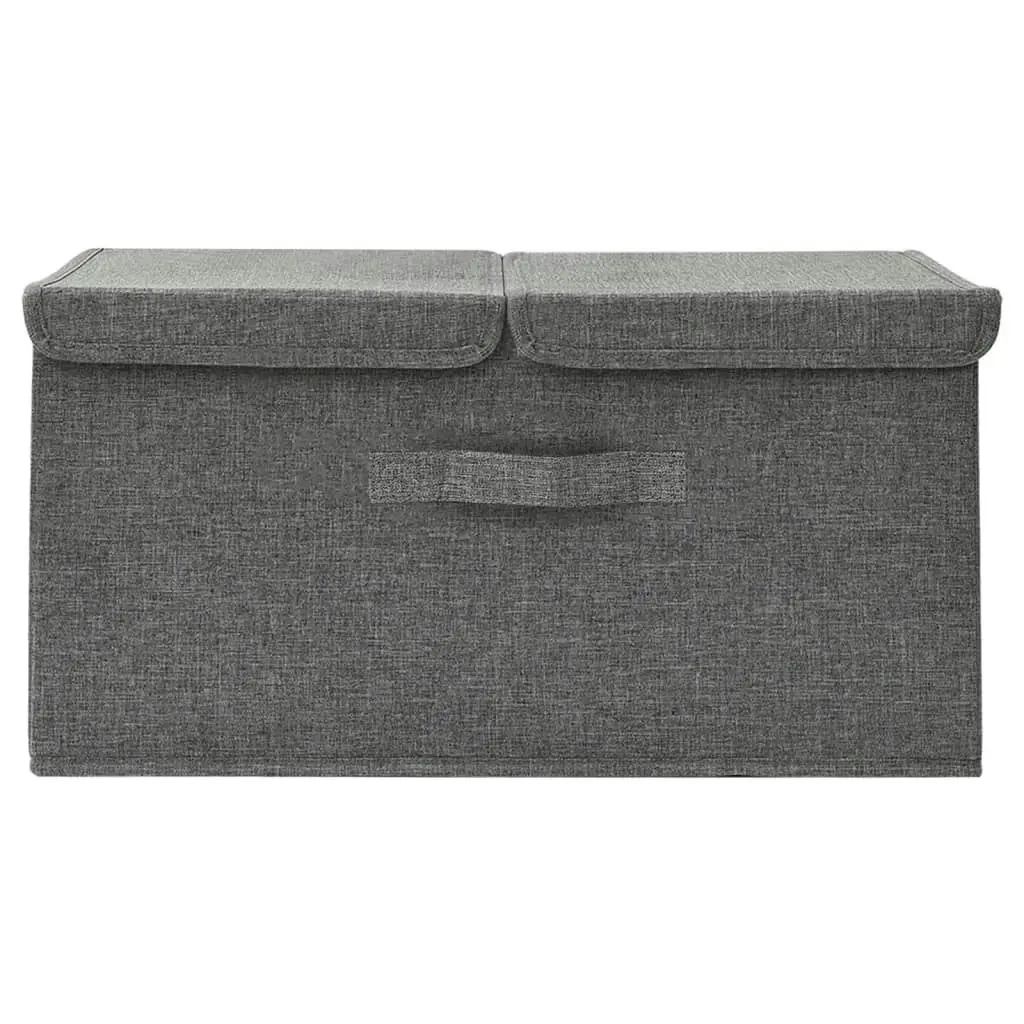 Storage Box Fabric 50x30x25 cm Anthracite 332912