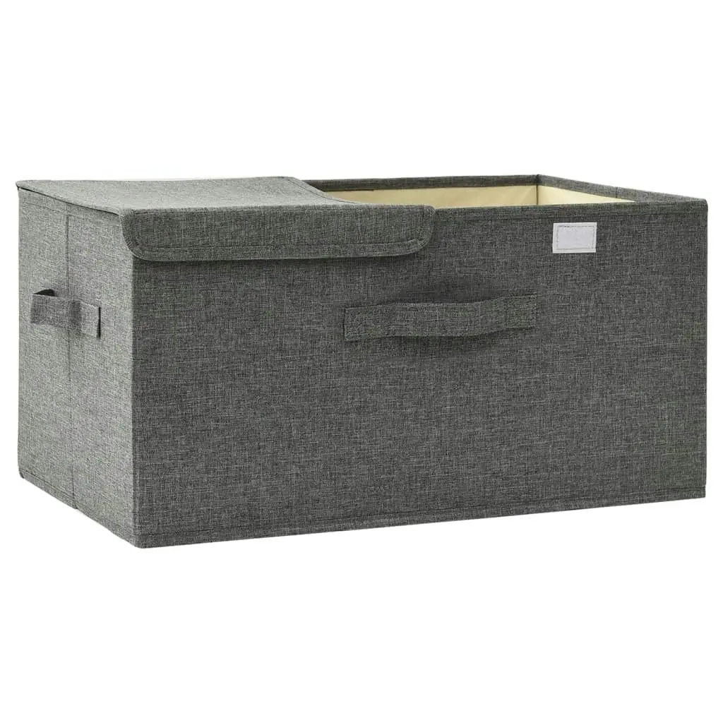 Storage Box Fabric 50x30x25 cm Anthracite 332912