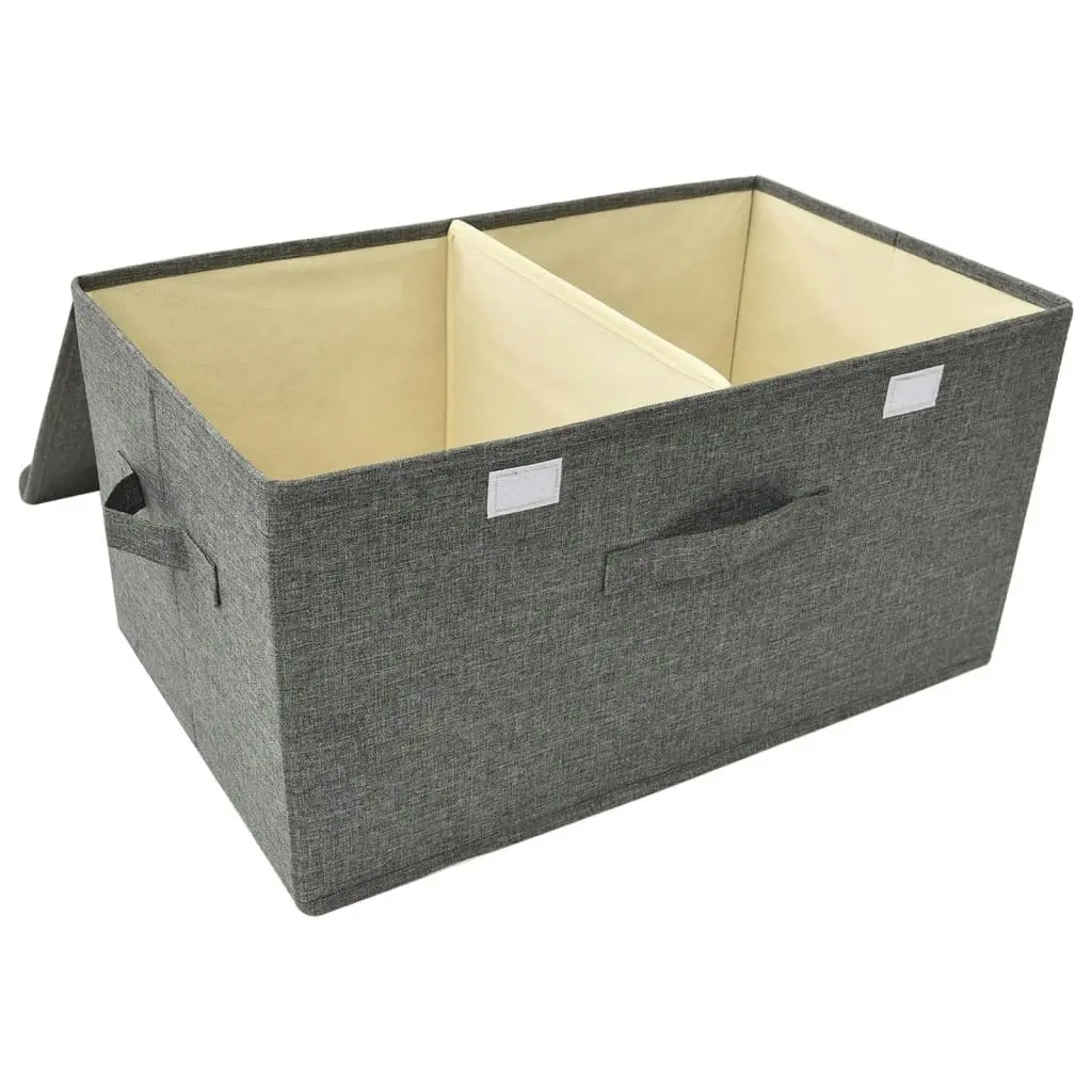 Storage Box Fabric 50x30x25 cm Anthracite 332912